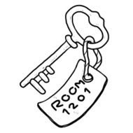 hotel room key