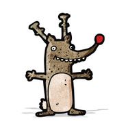 Cartoon Reindeer N114