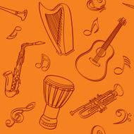 Musical Seamless Background N3