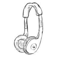 Vector Single Sketch Supra-aural Headphones