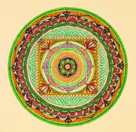 Mandala Round Ornament Pattern N2