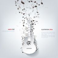 Guitar icon Music background N3
