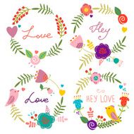 Set of floral frames N2