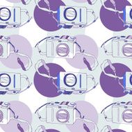 Photo camera Seamless pattern N2
