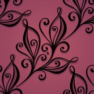 Seamless Floral Pattern (Vector) Hand Drawn Texture N152