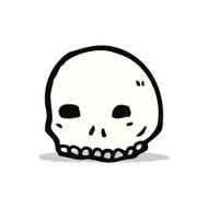 cartoon skull symbol N50