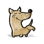 cartoon dog cocking leg N3