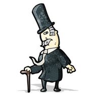 cartoon victorian gentleman N12