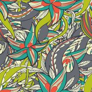 floral pattern with colorful blooming flowers N5