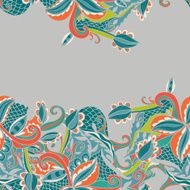 border with abstract hand-drawn pattern N10