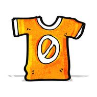 cartoon sports shirt with number zero N2