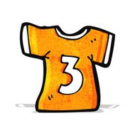 cartoon sports shirt with number three N2