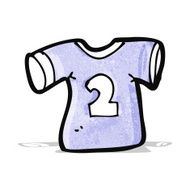 cartoon sports shirt with number two N2