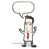 cartoon stressed business man N2