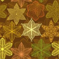 Seamless pattern with ornate flowers N2