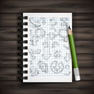 Set Of Hand Drawn Doodle Arrows N3