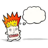 cartoon man with exploding head N23