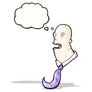 cartoon shocked bald man N2