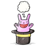 happy rabbit in top hat N2