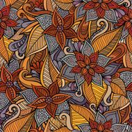 floral ornamental seamless pattern N13