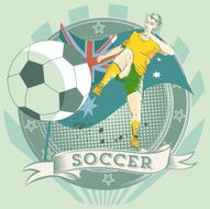 vintage australia soccer insignia