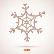 watercolor snowflake N6