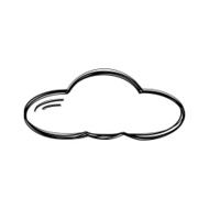 Vector of sketch doodle cloud icon