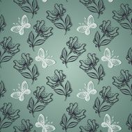 Seamless Floral Pattern (Vector) N55