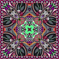 Traditional ornamental floral paisley bandanna N504