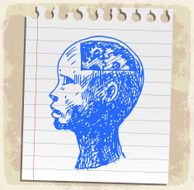 Cartoon sketch drawing head illustration N4