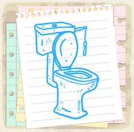 Cartoon washroom illustration N2