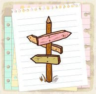 Sign board paper sheet N11
