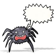 cartoon scared spider N2