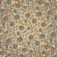 Doodle background pattern Hedgehog mushrooms wood N2