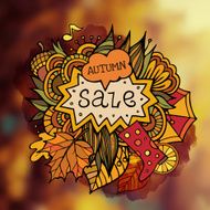 autumn sale blurred background N4