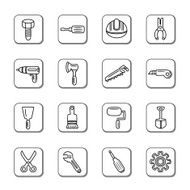 Construction Tools Doodle Icons