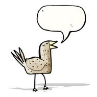 singing bird cartoon N25