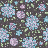 Seamless pattern with flowers N11