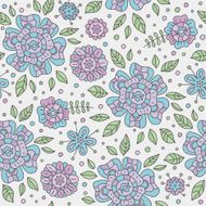 Seamless pattern with flowers N12