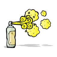 cartoon graffiti spray can N3