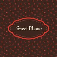 Vector menu cover