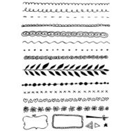 Hand-drawn line border set N29
