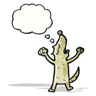 Cartoon Dog Stretching N4