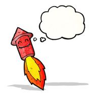 Cartoon Firework Rocket N41