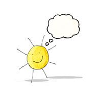 child&#039;s drawing of sunny weather N2