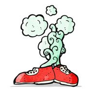 cartoon smelly old shoes N3