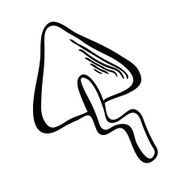 trowel vector sketch illustration