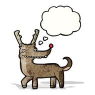 funny cartoon reindeer N11