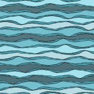 Seamless pattern with abstract waves ornament N3