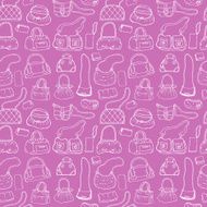 Women handbags Seamless pattern N4